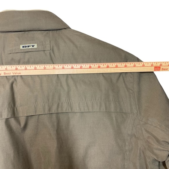 RFT By Rainforest Down Filled Coat Mens XXL Coyote Khaki Puffer Jacket Full Zip - Picture 11 of 15